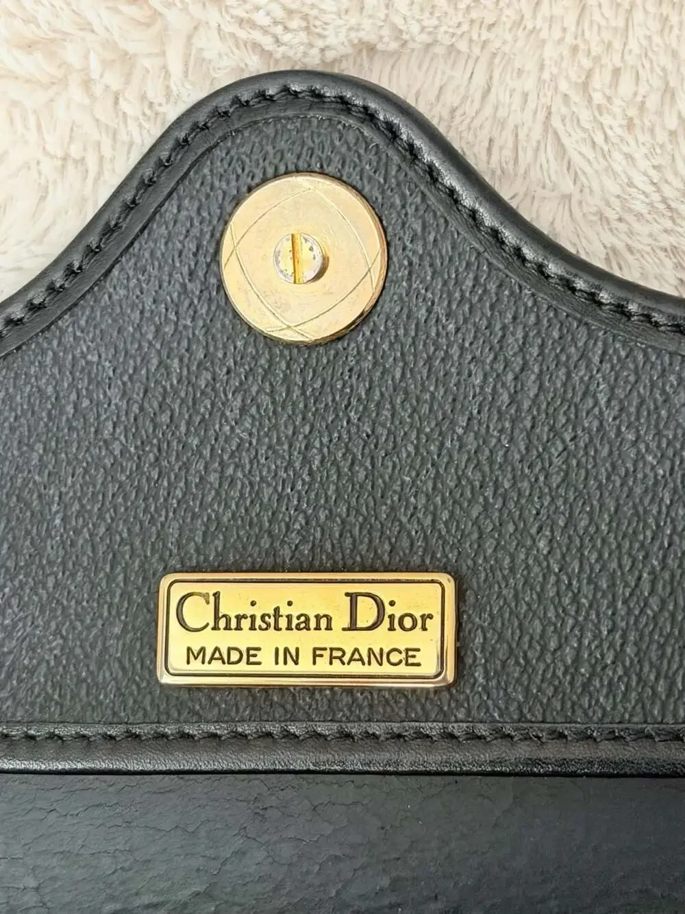 Christian Dior Honeycomb Vintage - Black Crossbody Bags, Handbags - CHR502619 - Picture 8 of 10
